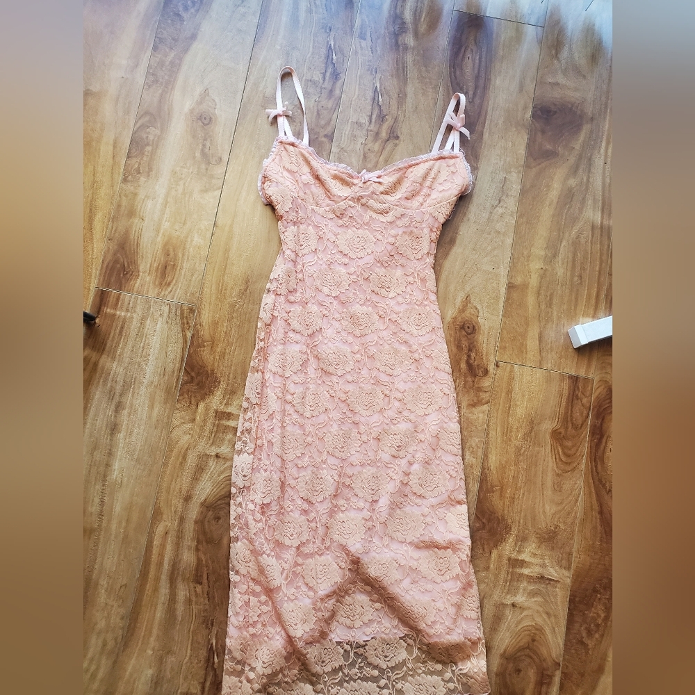Wheels and Doll baby pink dress